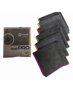 Bayeta de Microfibra negra 36x38 (6ud)