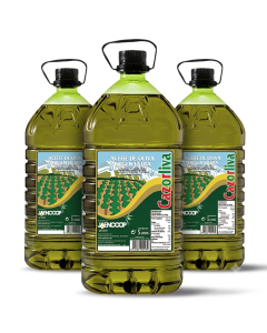 3 botellas de 5L Aceite de oliva virgen extra Jaencoop 