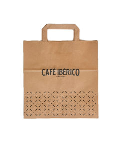 200 Bolsas asa Kraft Café Ibérico